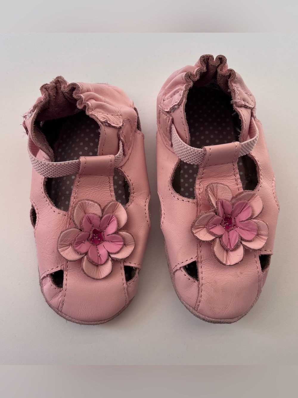 2/$10 ROBEEZ Toddler girl slippers 18-24m
